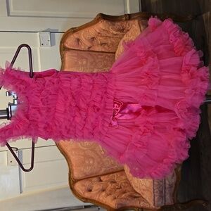 Popatu Fuchsia Tulle Dress, sz M